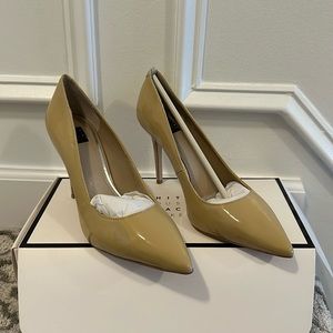 NEW IN BOX WHBM Olivia Neutral Patent Heels